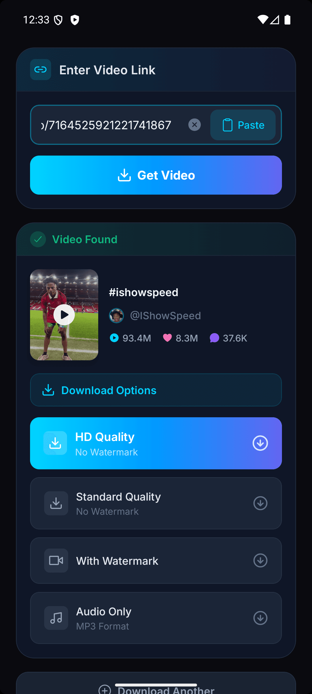 Snaptik app download options